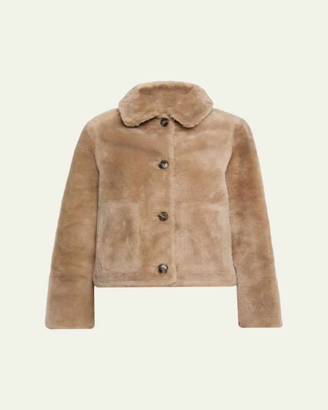 Short Lamb Shearling Jacket